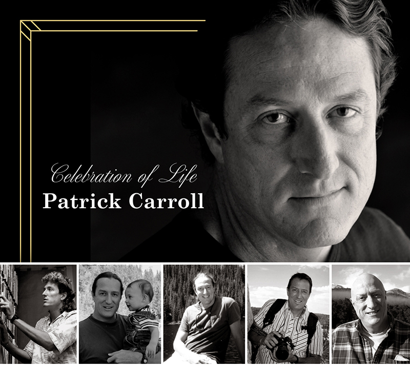 Patrick Carroll, Celebration of Life Event Invitation